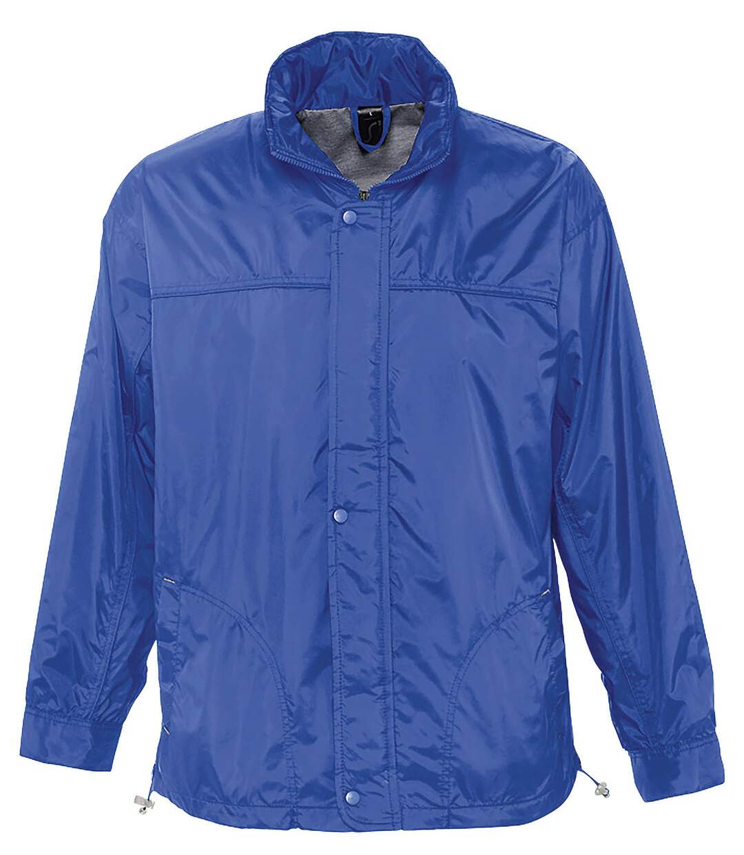 Veste coupe-vent imperméable doublé jersey - 46000 - bleu roi - mixte homme femme-1