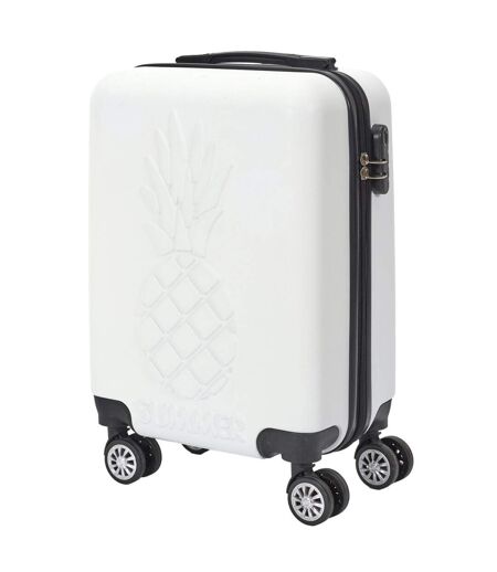 Valise Cabine à Roulettes Ananas 33L Blanche