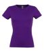 T-shirt manches courtes col rond - Femme - 11386 - violet