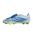 Chaussures De Foot Pour Terrain Ferme Motif/style Se Rabat Sur L´avant Predator Club Femme Bleu Jaune Adidas-3