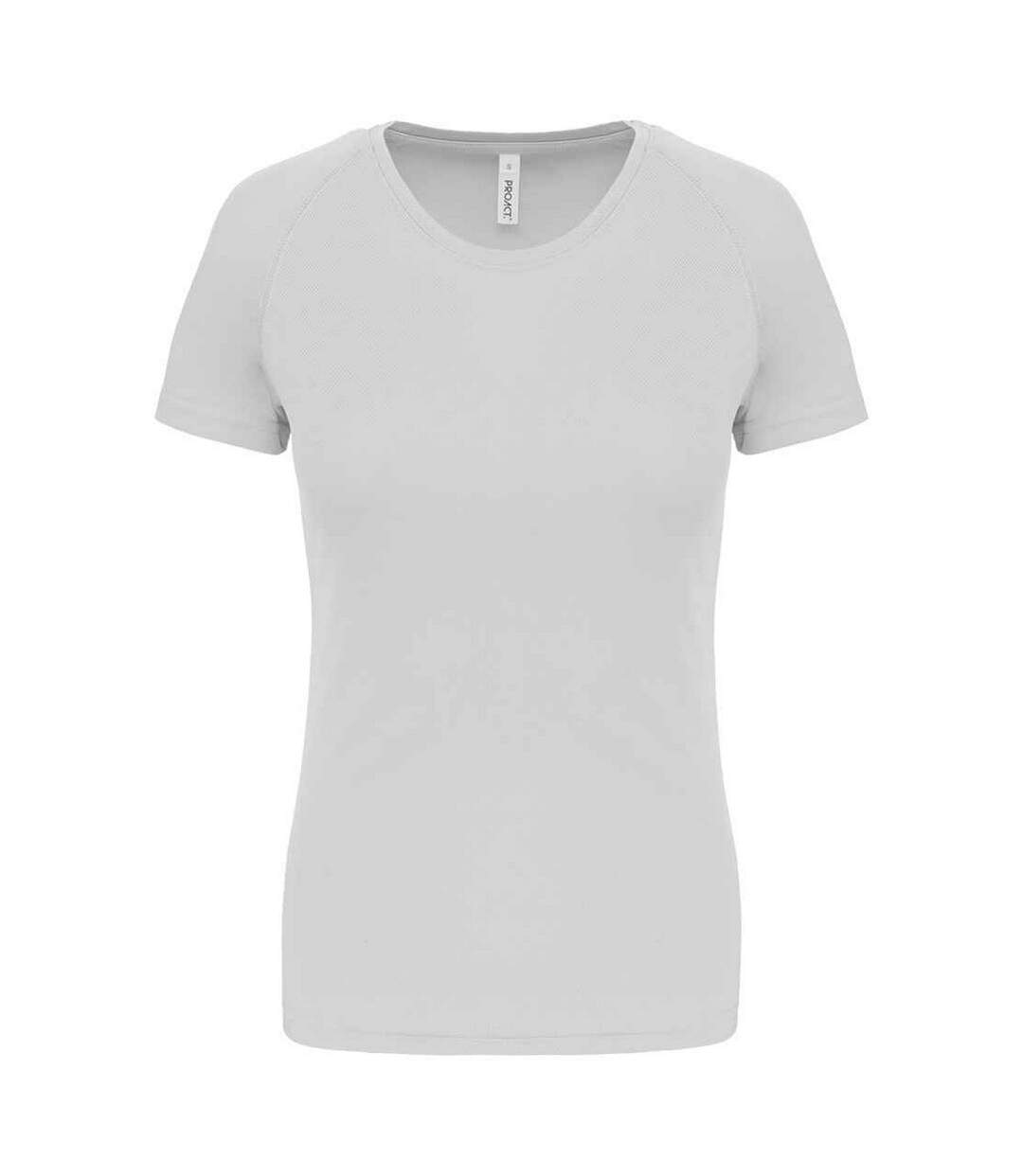 Womens/ladies Performance T-shirt White Proact-1