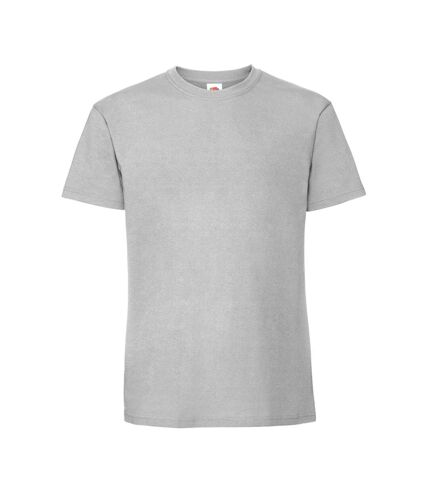 Fruit of the Loom Mens Iconic Premium Ringspun Cotton T-Shirt (Zinc) - UTBC5183
