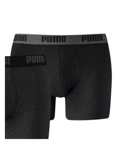 Lot De 2  Boxers Homme Noir Anthracite Puma