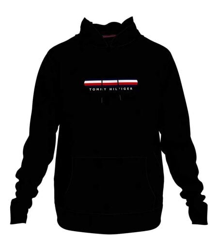 Sweat À Capuche Style Logo Lounge Homme Noir Tommy Hilfiger