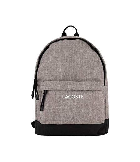 Sac à dos gris/noir homme lacoste neocroc seasonal - taille unique