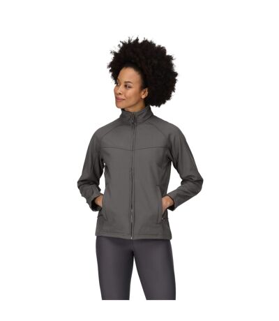 Regatta Ladies Uproar Softshell Wind Resistant Jacket (Seal Grey) - UTRG1491