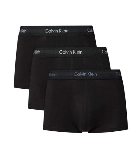 x3 boxers noir homme calvin klein jeans vxt - l