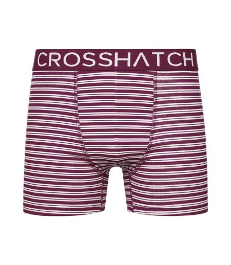 Boxers Hovland Homme Violet Foncé Crosshatch