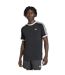 T-shirt Motif/style 3 Rayures Homme Noir Adidas-1