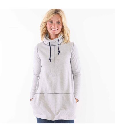 Sweat Motif/style Uni Femme Gris Chiné Lazy Jacks