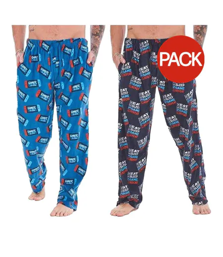 Bas De Pyjama Gamer Homme Bleu Bleu Marine Keanu