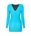 Womens/ladies Series-3 Base Layer Top Blue Skins-3