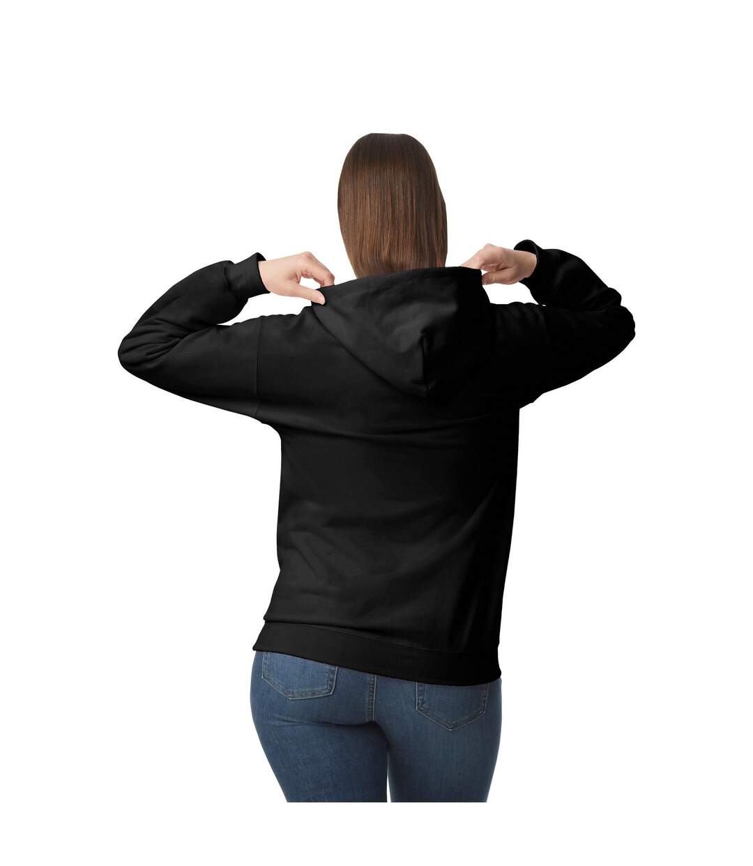 Sweat À Capuche Softstyle Adulte Noir Gildan-2