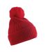 Womens/ladies Snow Luxe Beanie Classic Red Beechfield-1