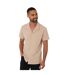 Mens Embley Solid Relaxed Fit Shirt Stone Threadbare-1
