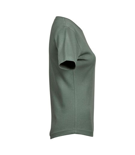 Tee Jays Womens/Ladies Interlock Short Sleeve T-Shirt (Leaf Green) - UTBC3321