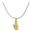 Mens Arthor Crocodile Necklace One Size Silver Lacoste-3