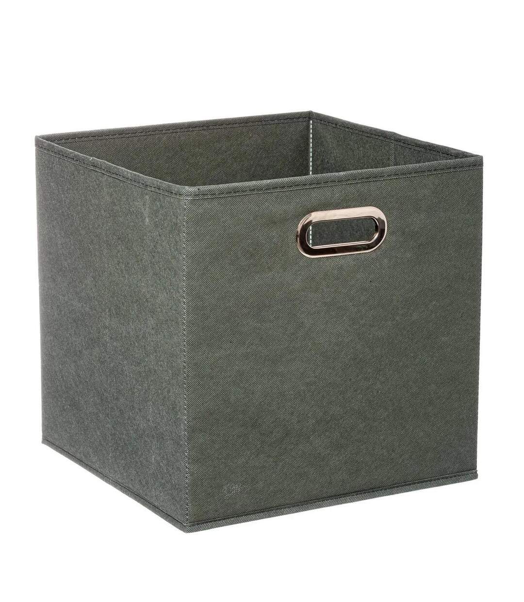 Boîte de Rangement Carrée Pliable Mix n'Modul 31x31cm Kaki-1