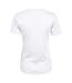 T-shirt À Manches Courtes 100% Coton Femme Blanc Tee Jays-2