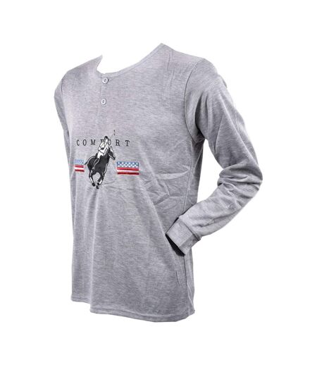 Pyjama Homme Long SWEET SECRET C2709 POLO CONFORT GRIS
