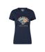 Womens/ladies lake district sunrise t-shirt navy Mountain Warehouse-1