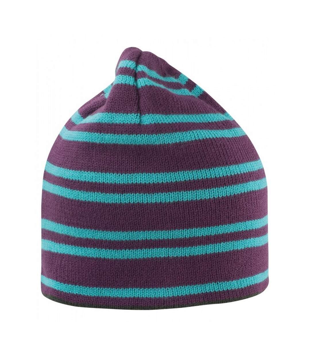 Unisex adult team reversible beanie plum/turquoise Result