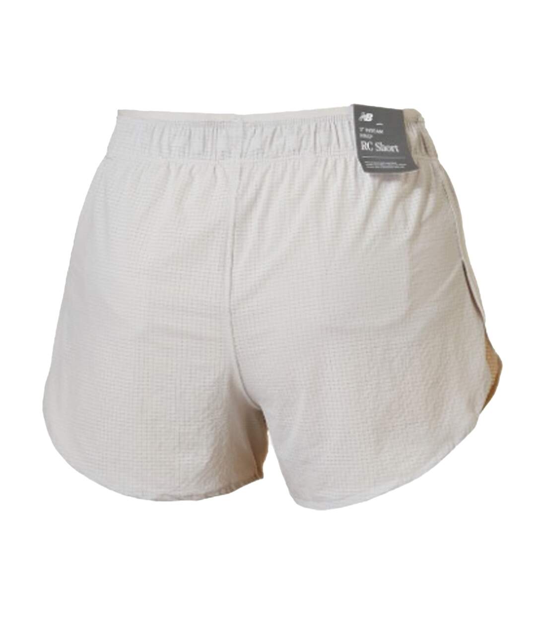 Short De Course Race Day Femme Gris Rouge New Balance-2