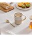 Lot de 6 Mugs en Faïence Kate 34cl Blanc-3