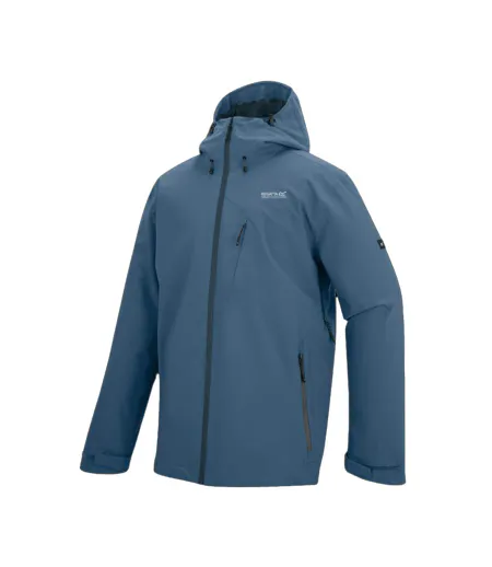 Veste Imperméable À Capuche Oklarna Homme Bleu De Chine Regatta