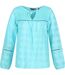 Blouse Manches Longues Motif/style Damier Calluna Femme Bleu Ciel Damier Regatta-1