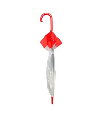 Dome stick umbrella one size clear/red Mountain Warehouse