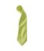 Premier Colors Mens Satin Clip Tie (Pack of 2) (Lime) (One Size)