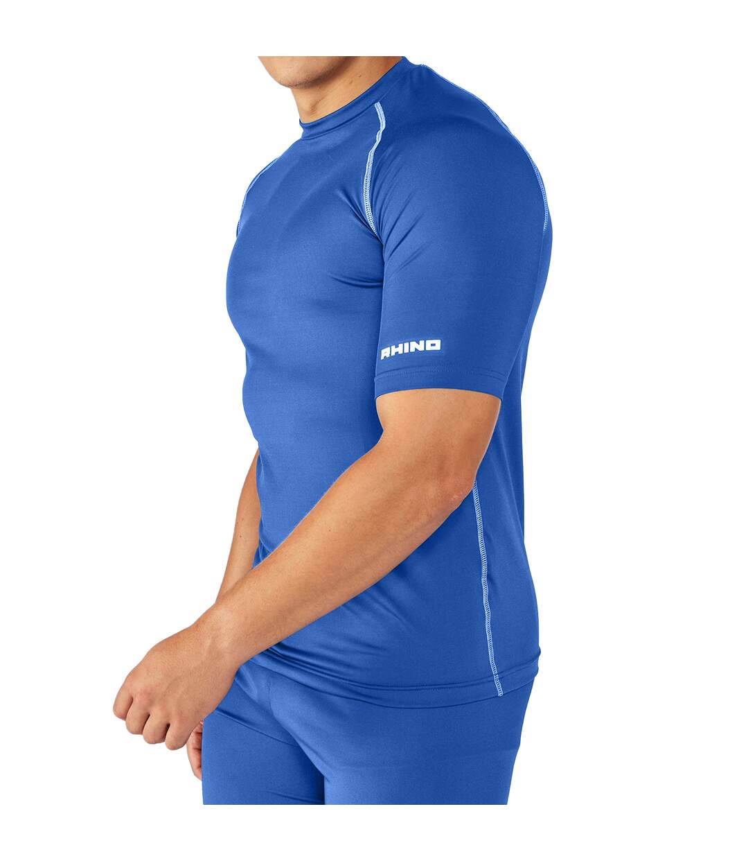 Base layer sport à manches courtes homme bleu roi Rhino-3