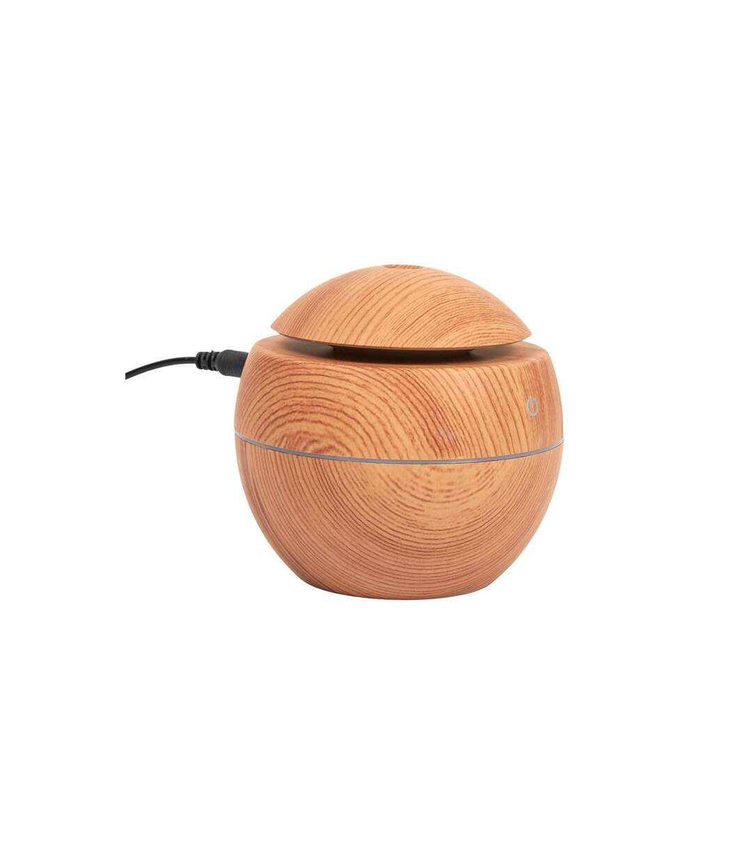 Diffuseur de Parfum Effet Bois Sphère  10cm Marron-5