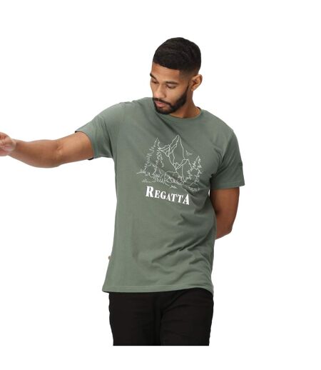 Regatta - T-shirt CLINE - Homme (Forêt foncé / Vert forêt) - UTRG9279