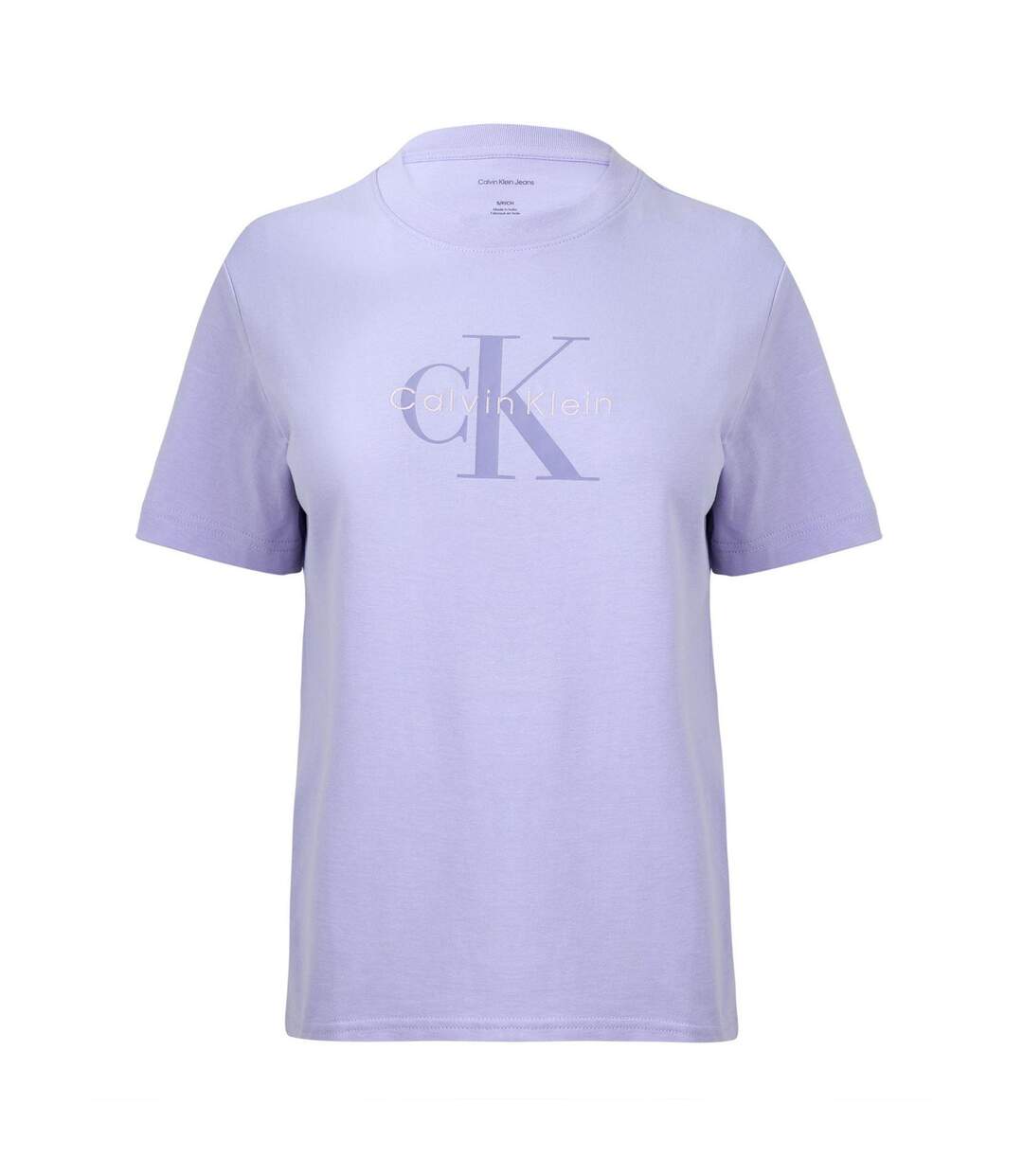 T-shirt Motif/style Logo Jeans Femme Gris Clair Calvin Klein-1