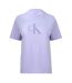 T-shirt Motif/style Logo Jeans Femme Gris Clair Calvin Klein-1