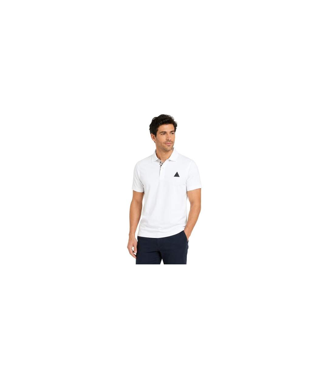 Polo Motif/style Logo Homme Blanc Aquascutum-1