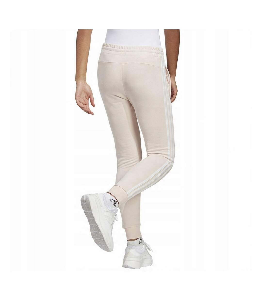 Pantalon De Jogging Style 3 Rayures Femme Beige Adidas-3