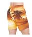 Mens beach dream sunset swim shorts orange Crosshatch