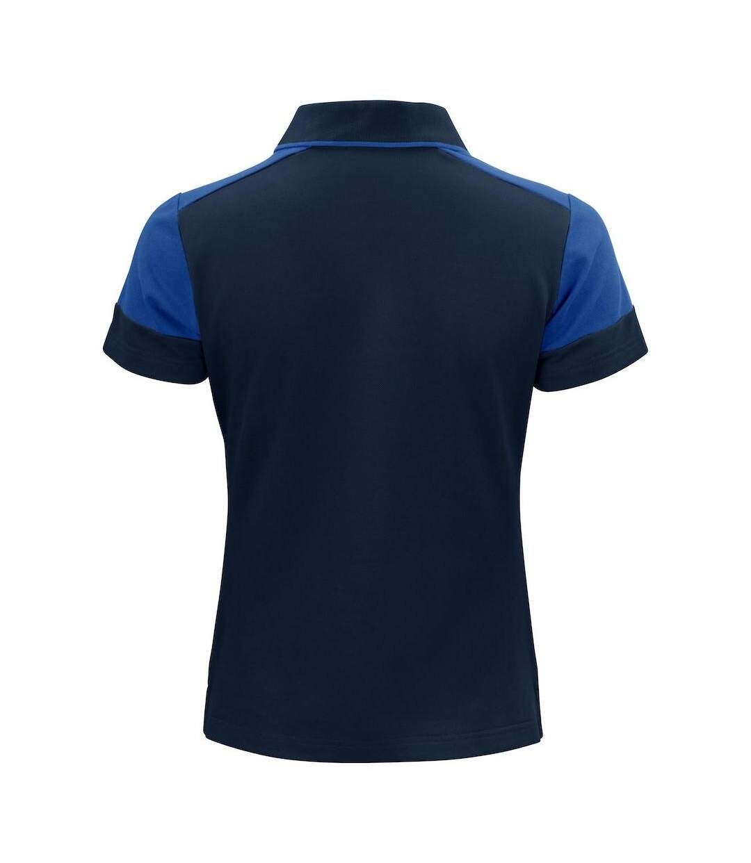 Womens/ladies Polo Shirt Navy Cobalt Blue Printer PRIME-2