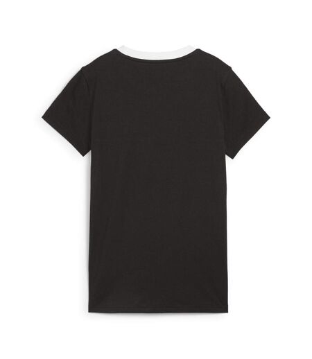 T-Shirt noir/blanc femme puma power - l