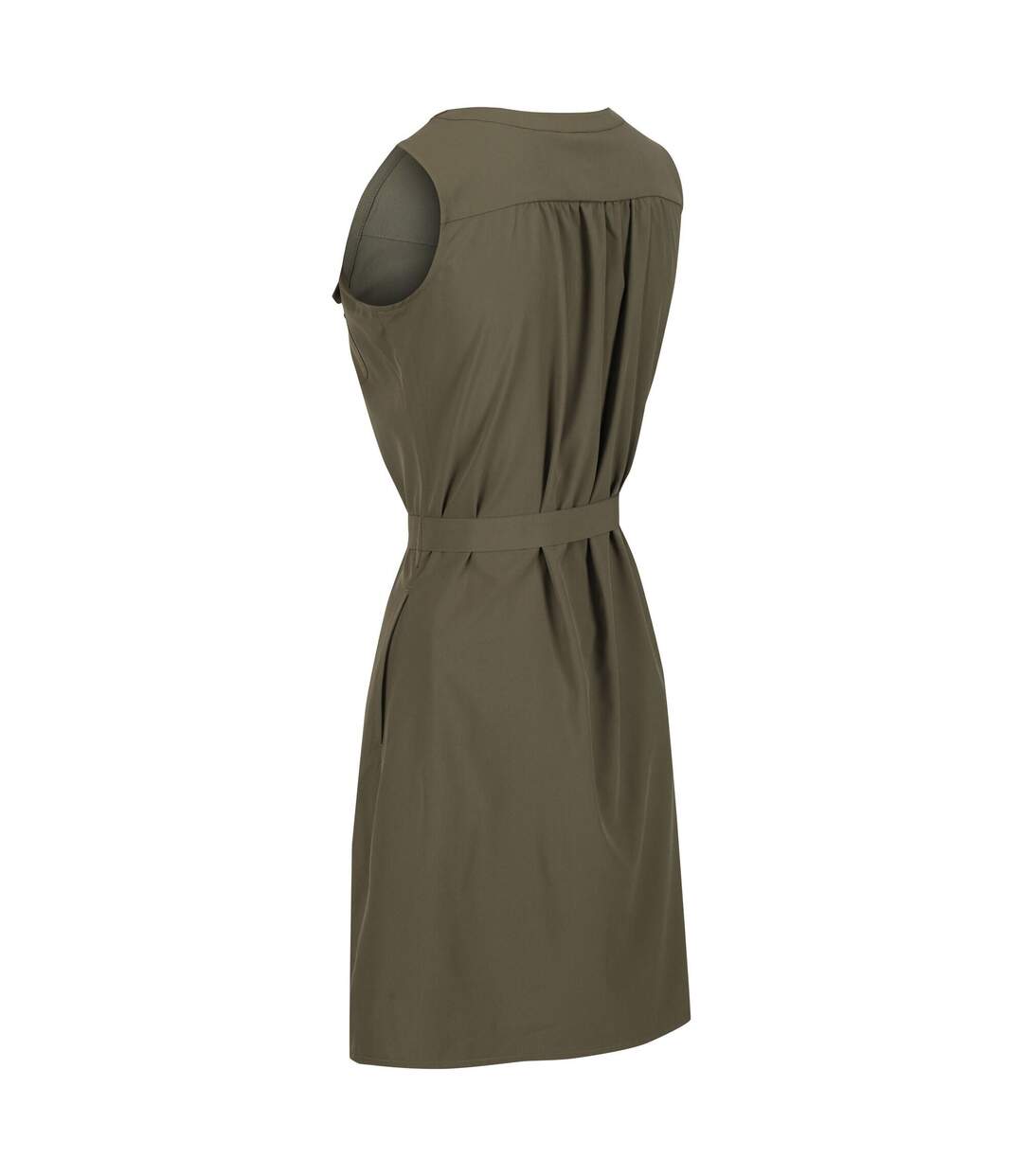 Robe Chemisier Highton Femme Vert Kaki Sombre Regatta-4