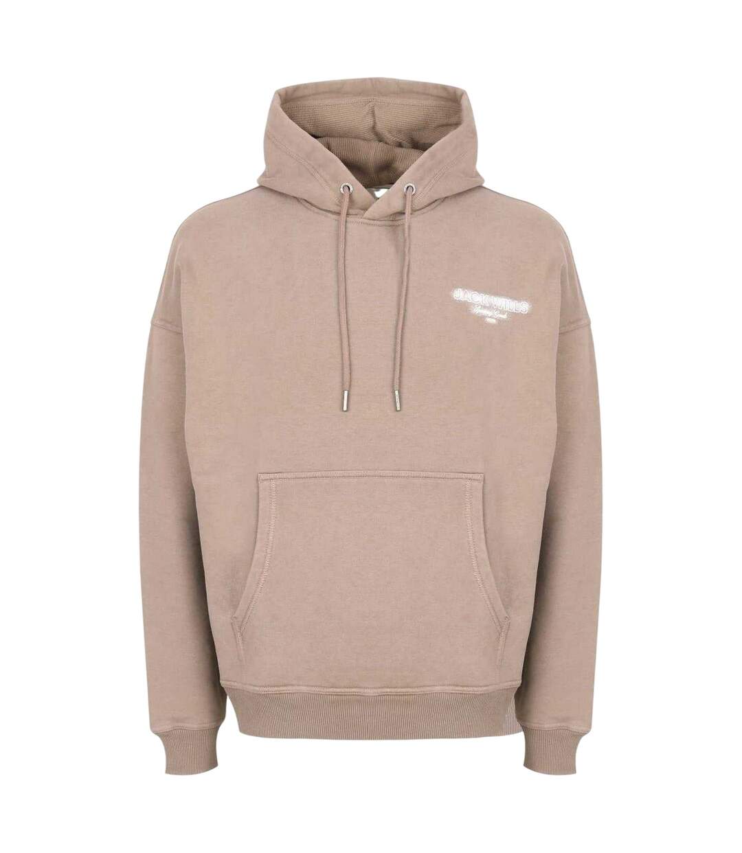 Mens Script Long-sleeved Hoodie Fawn Jack Wills-1