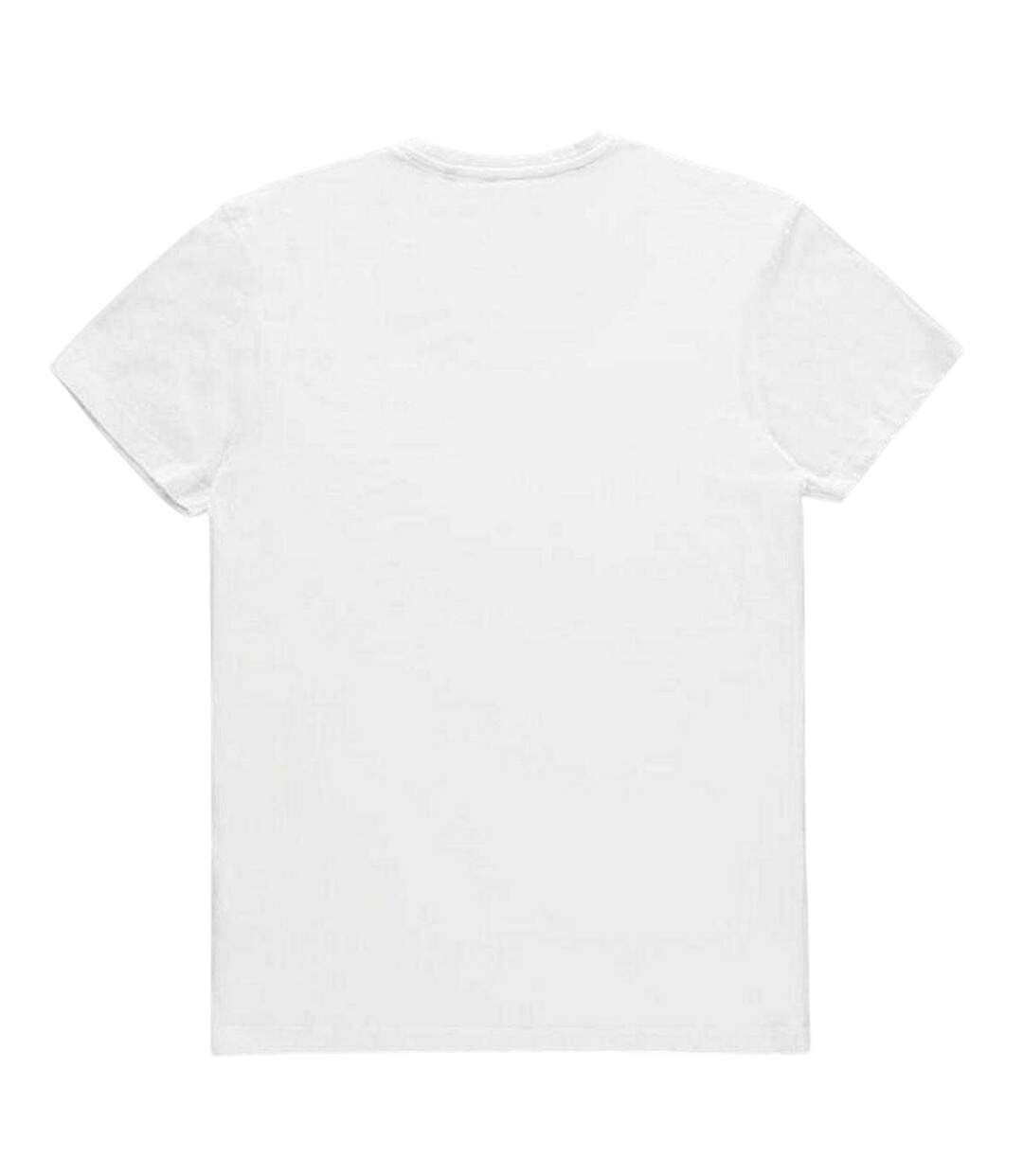T-shirt Homme Blanc Bleu Ciel Captain Tsubasa-2