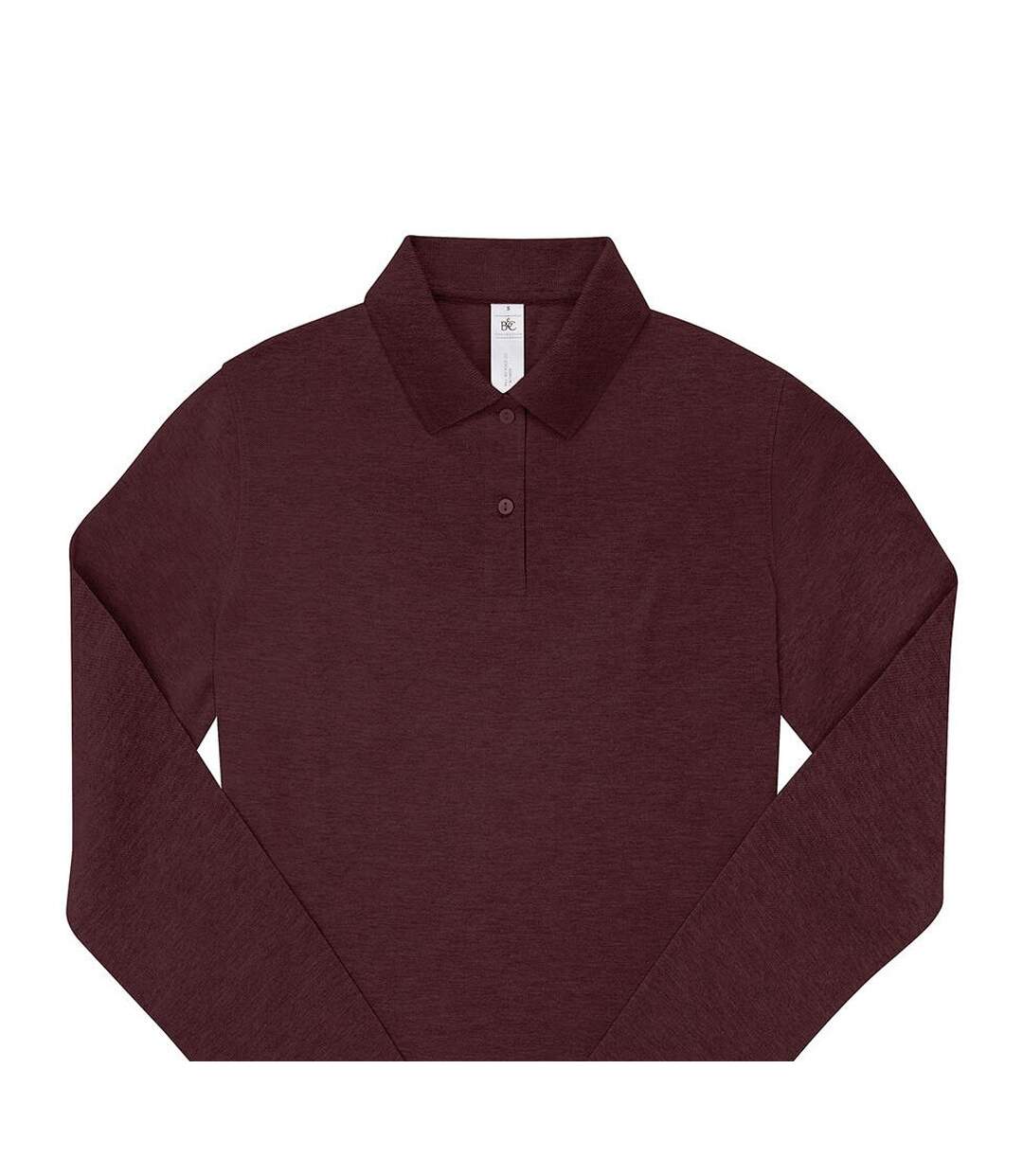 Polo Manches Longues My Polo Femme Bordeaux Chiné B&C-2