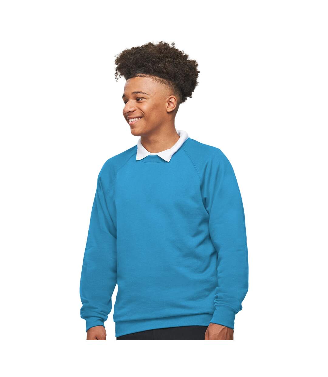 AWDis Academy Childrens/Kids Crew Neck Raglan School Sweatshirt (Sky)