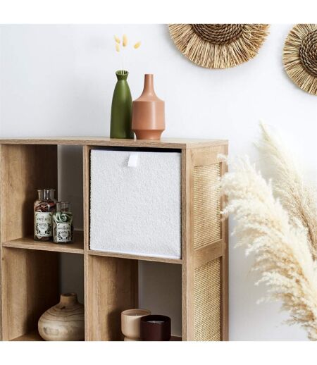 Boîte de Rangement Pliable Bouclette 30x30cm Beige