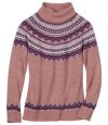 Women's Turtleneck Sweater - Mottled Pink Atlas For Men