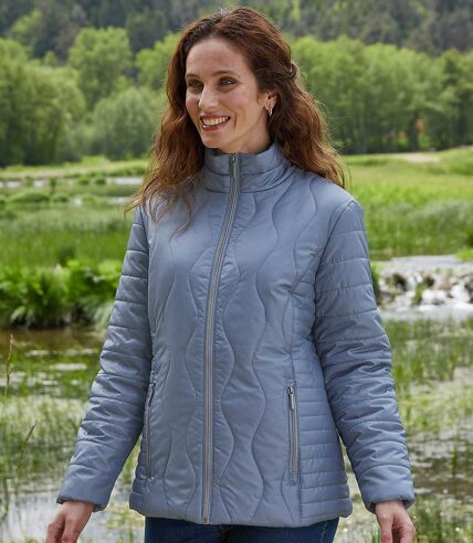 Women's Blue Lightweight Quilted Jacket